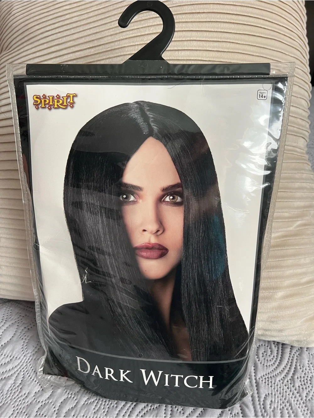 Spirit Dark Witch Long Black Costume Wig